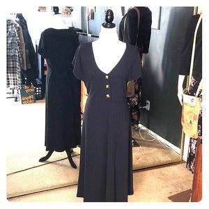 Ribbed Knit Midi Dress